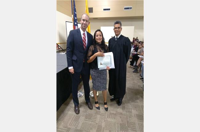 Asset Manager Diana Sanchez was sworn in as a United States citizen on Friday, November 9th. We are so proud of her.