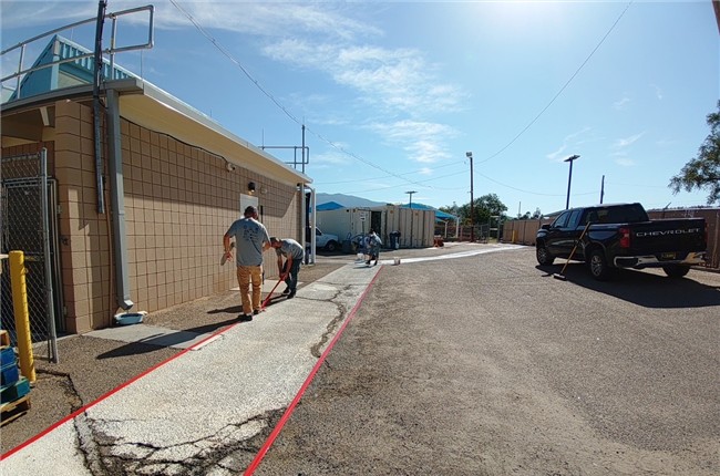 Mountainview and El Sereno Staff working at the Animal Shelter on Volunteer Day