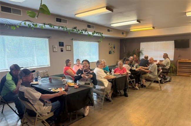 Deer Hollow Senior Residents Enjoy a Navajo Taco Lunch 