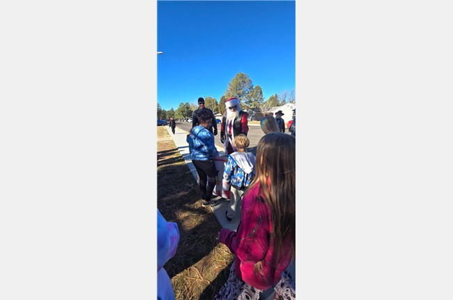 🎅🏍️ Motorcycle Santa Visits Ponderosa Park & Ponderosa Meadows