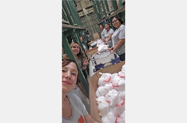 On August 29, 2025 JlGray  Gallup, Grants, Bloomfield, Sanders, Jeddito, Show Low, Farmington, Shiprock, Durango, and Cortez properties Join the 7th Annual AANM Volunteer Day at the Gallup Community Pantry .